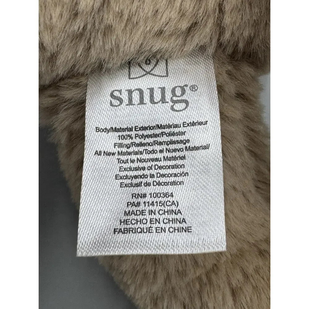 Snug Teddy Bear Plush 9” Stuffed Animal W/ Ribbon Bow
